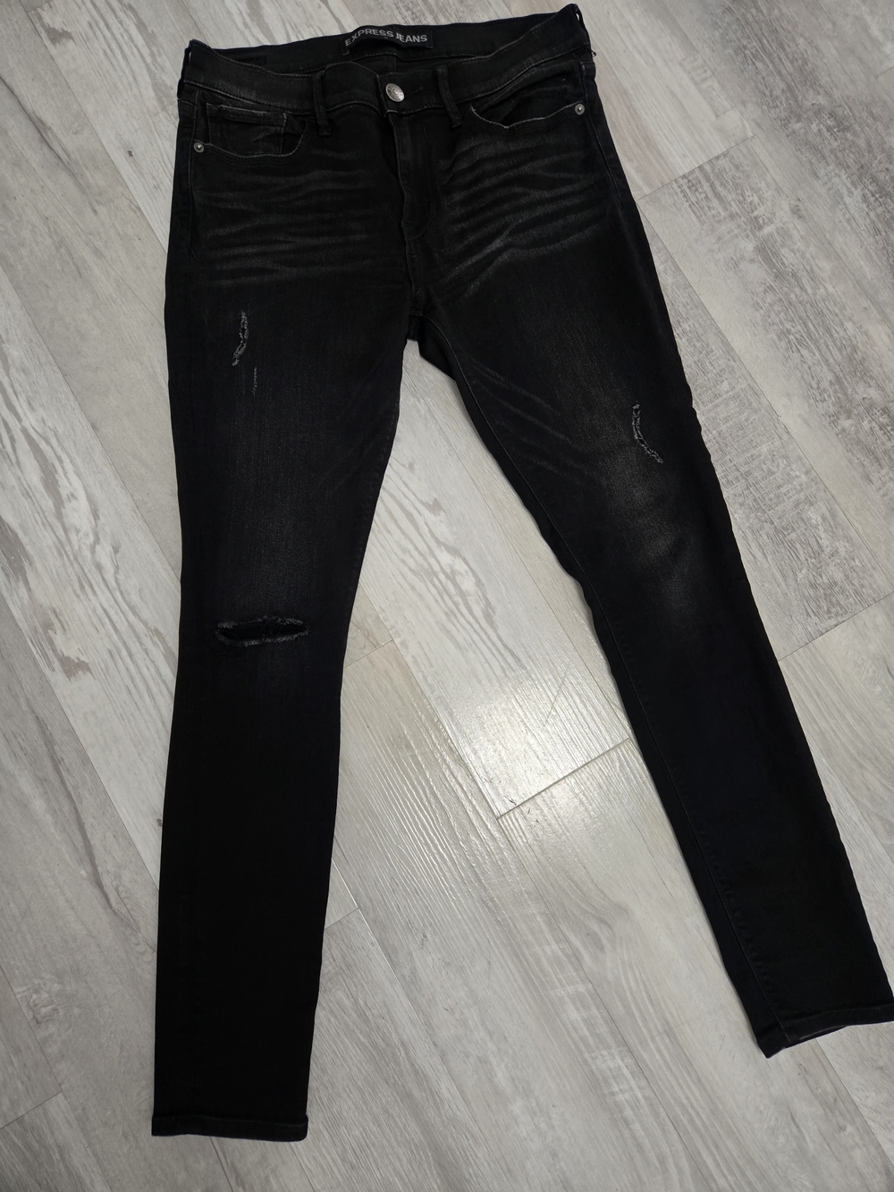 Express Black Skinny Jeans - Womens